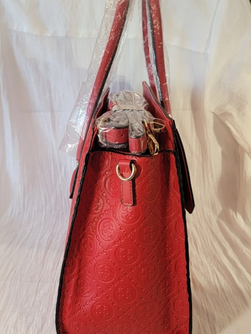 Classic Fashion BCH-9016W Red Large Tote & Matching Wallet NWT